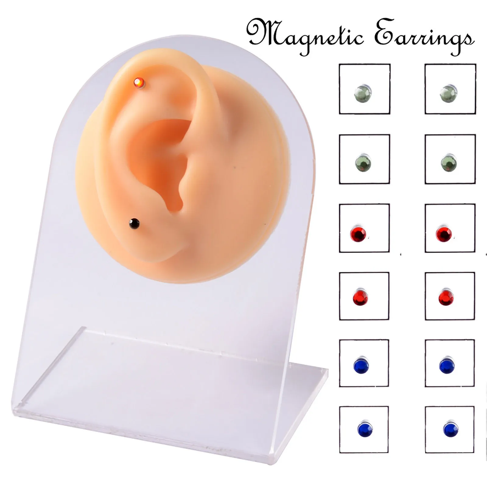12PCS Non Pierced Magnetic Ear Jewelry Set