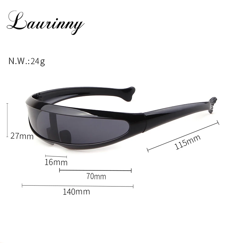 Futuristic Windproof Visor Sunglasses Goggles Eyewear