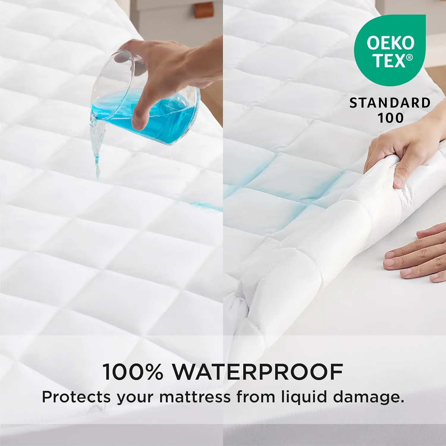 Bedsure Waterproof Quilted Mattress Protector Pad