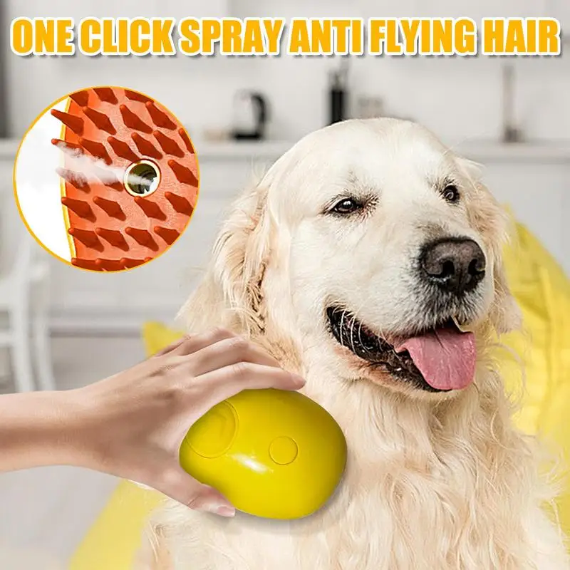 Electric Pet Grooming Brush with Massage Feature