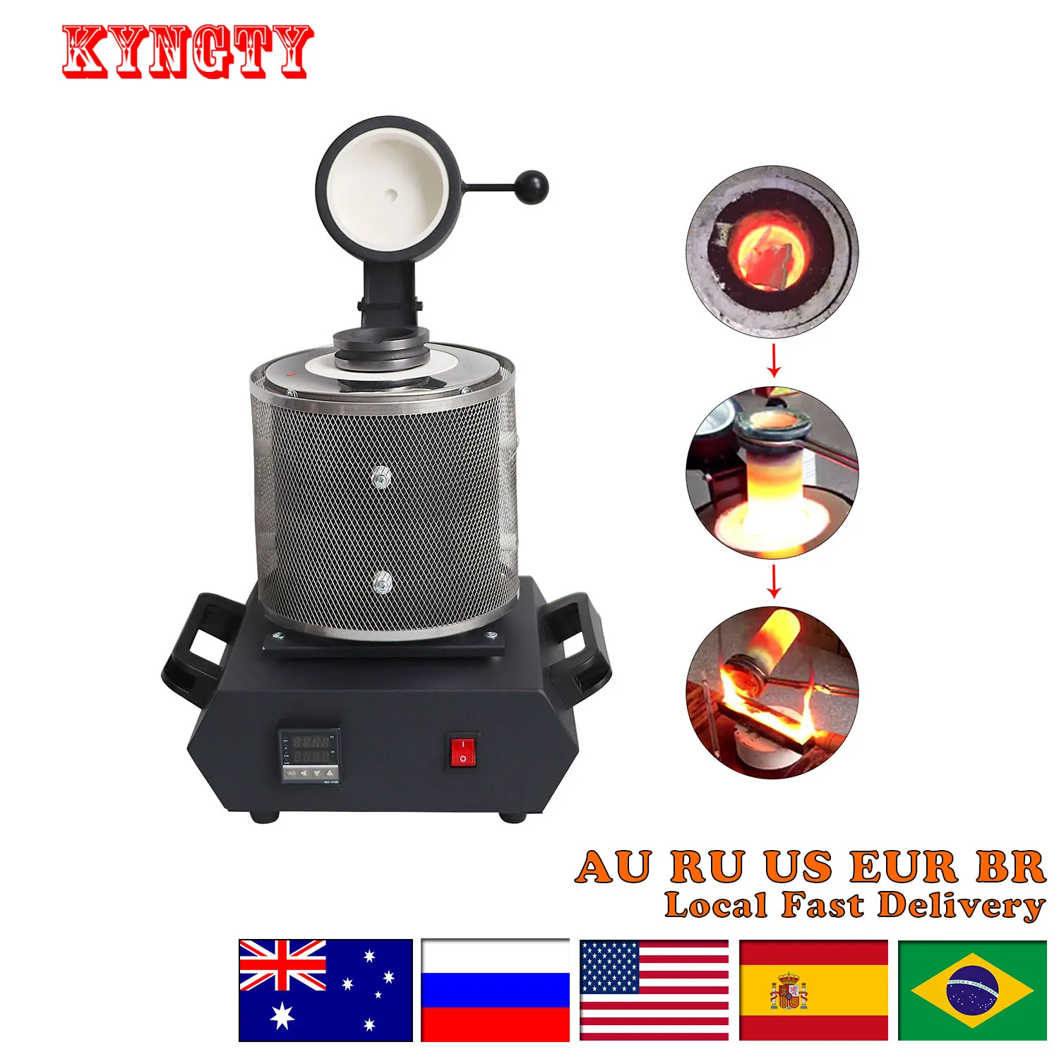 High Efficiency Electric Jewelry Melting Furnace