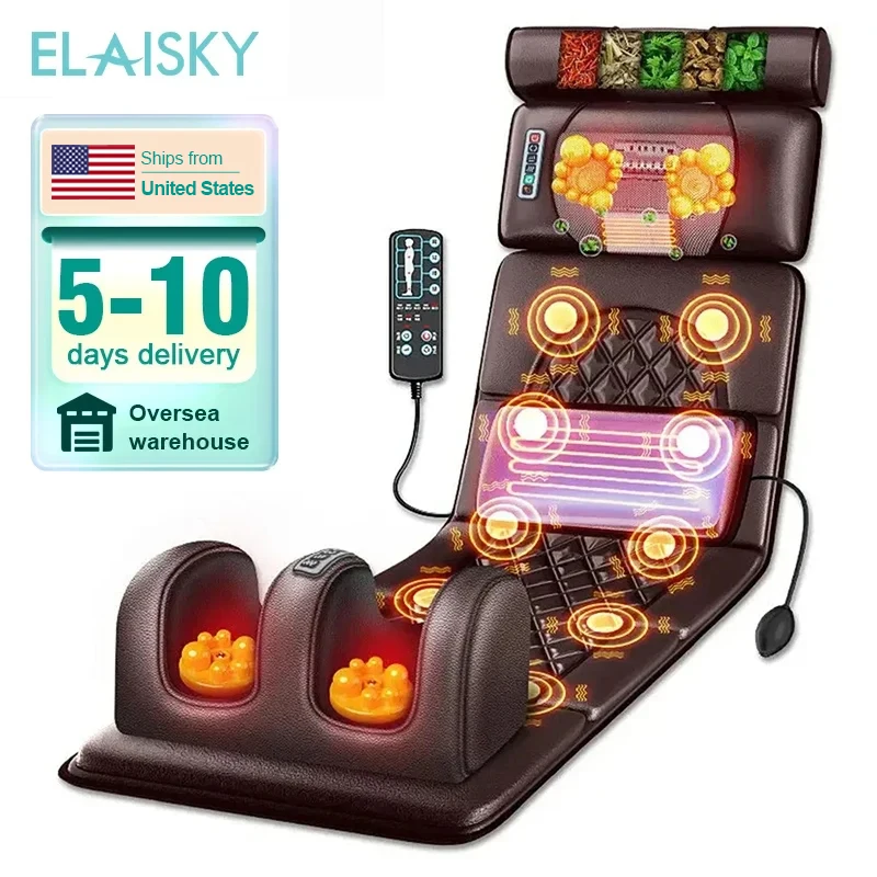 USA Vibrating Electric Massage Mattress Cushion