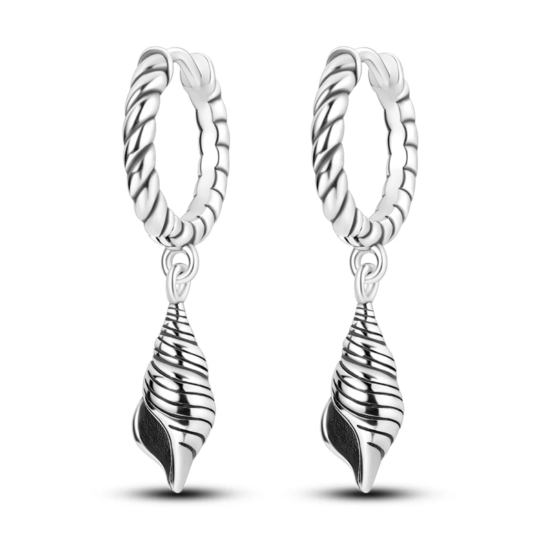 Elegant 925 Sterling Silver Starfish Drop Earrings