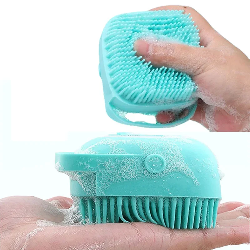 Pet Grooming Silicone Brush Massage Gloves with Shampoo
