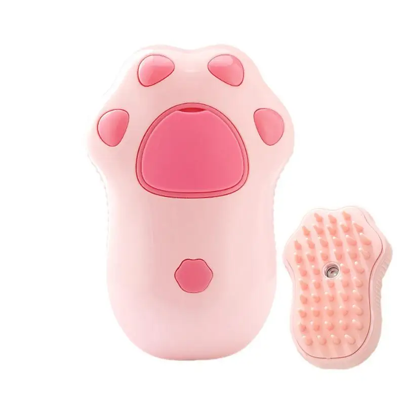Paw Shaped Pet Spray Comb Massaging Grooming Brush