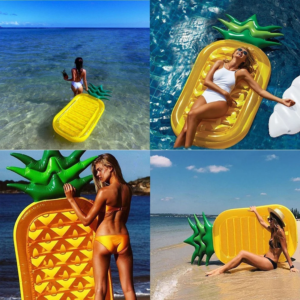 Pineapple Floating Air Mattress Pool Raft