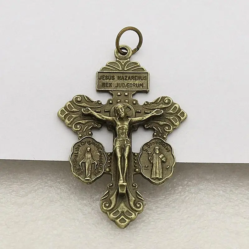 Zinc Alloy Retro Cross Charms for Jewelry Making