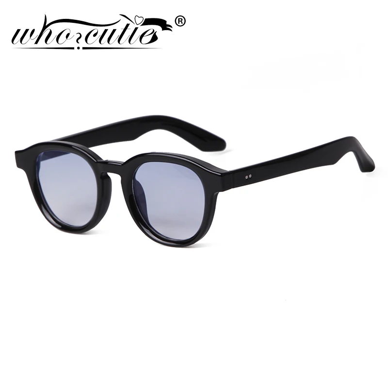 Gradient Blue Rivets Sunglasses: Designer Eyewear