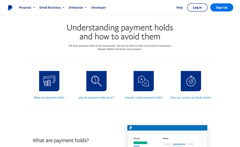 payment hold